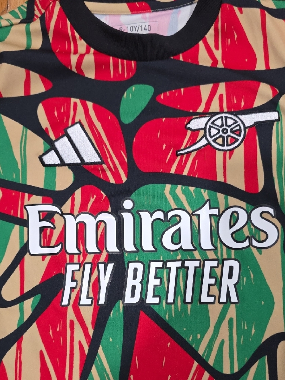 Adidas Arsenal FC Pre-Match Jersey Size 9-10Y - Picture 2 of 5